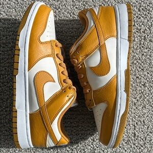 NEW Nike Women Dunk Low Next Nature Phantom Gold Suede Size 7.5